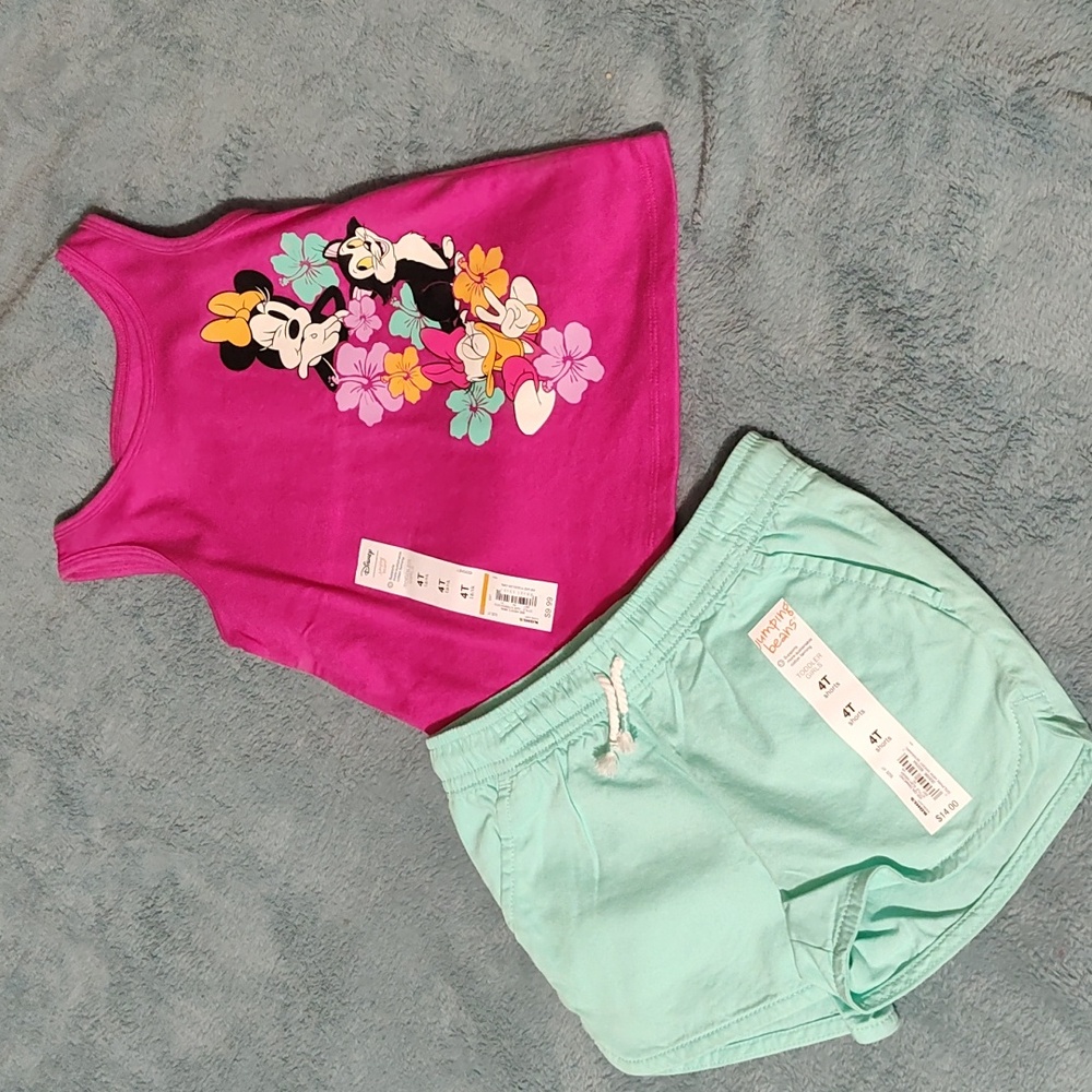 4t Girls 2pc shorts outfit